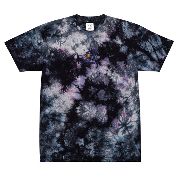 Funky TV Oversized tie-dye t-shirt